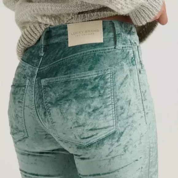 NWT Lucky Brand Mid Rise Ava Velvet Skinny Jeans - Picture 6 of 8